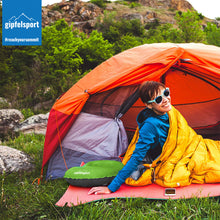 Campingkissen mit Bezug, Reise Kissen zum Aufblasen, grün | klein, leicht, kompakt | Erlebe ultimativen Schlafkomfort unterwegs mit unserem Outdoor Reisekissen - klein, leicht und kompakt für müheloses Transportieren und unvergessliche Outdoor-Abenteuer! Lade das Bild in den Galerie-Viewer, Campingkissen mit Bezug, Reise Kissen zum Aufblasen, grün | klein, leicht, kompakt | Erlebe ultimativen Schlafkomfort unterwegs mit unserem Outdoor Reisekissen - klein, leicht und kompakt für müheloses Transportieren und unvergessliche Outdoor-Abenteuer!