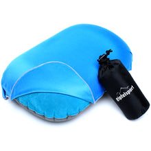 Campingkissen mit Bezug, Reise Kissen zum Aufblasen, blau Lade das Bild in den Galerie-Viewer, Campingkissen mit Bezug, Reise Kissen zum Aufblasen, blau