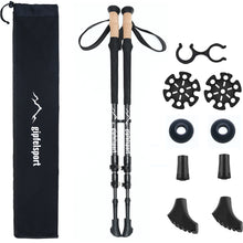 Carbon Wanderstock mit Korkgriff Lade das Bild in den Galerie-Viewer, Carbon Wanderstock mit Korkgriff