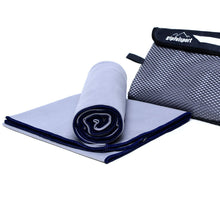 Fitnesshandtuch aus Mikrofaser - Fitness Handtücher für Sport Grau Lade das Bild in den Galerie-Viewer, Fitnesshandtuch aus Mikrofaser - Fitness Handtücher für Sport Grau