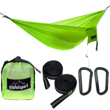 Outdoor Hängematte - Camping & Trekking Hängematte Grün Lade das Bild in den Galerie-Viewer, Outdoor Hängematte - Camping & Trekking Hängematte Grün