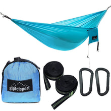 Outdoor Hängematte - Camping & Trekking Hängematte Blau Lade das Bild in den Galerie-Viewer, Outdoor Hängematte - Camping & Trekking Hängematte Blau