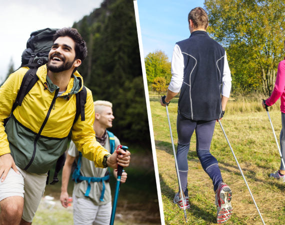 Was ist der Unterschied zwischen Nordic-Walking-Stöcken und Wanderstöcken?