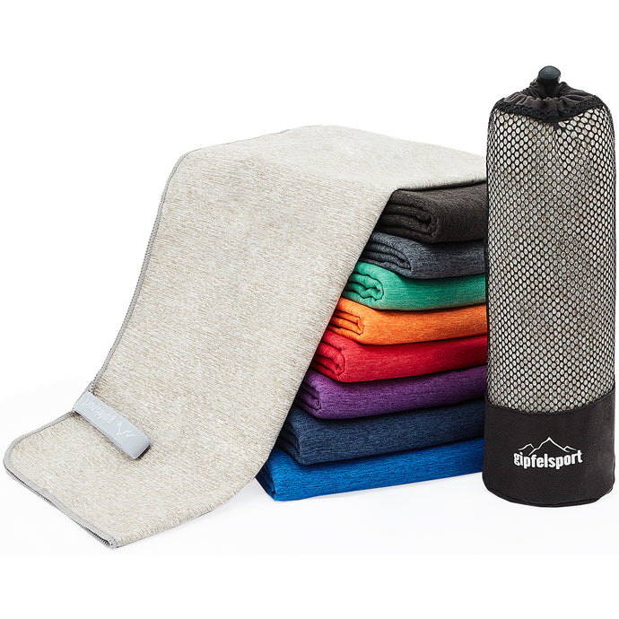 Handtuch Schnelltrocknend - Outdoor & Trekking Handtücher Hellgrau